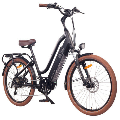 NCM Cru7s Step-Thru Cruiser E-Bike available from Brisbane Bike Rental in Indooroopilly